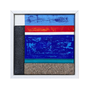 abstract painting of a wharf