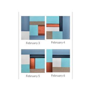 February 3 to 6 (4 paintings)